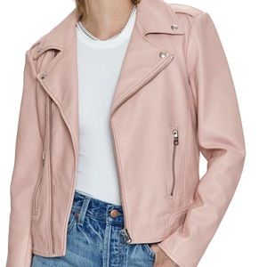 Pistola Pleather Moto Jacket Blush
